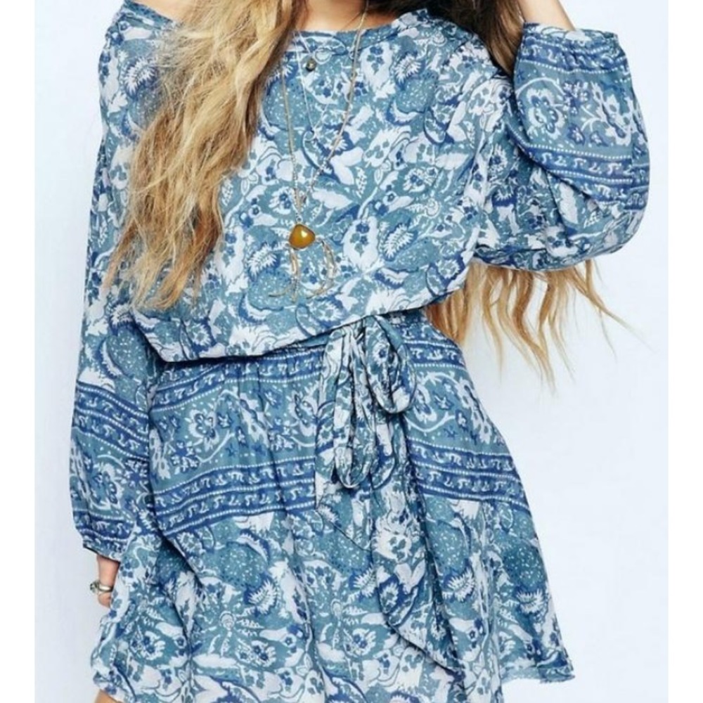 Free People Flowy Paisley Summer Dress